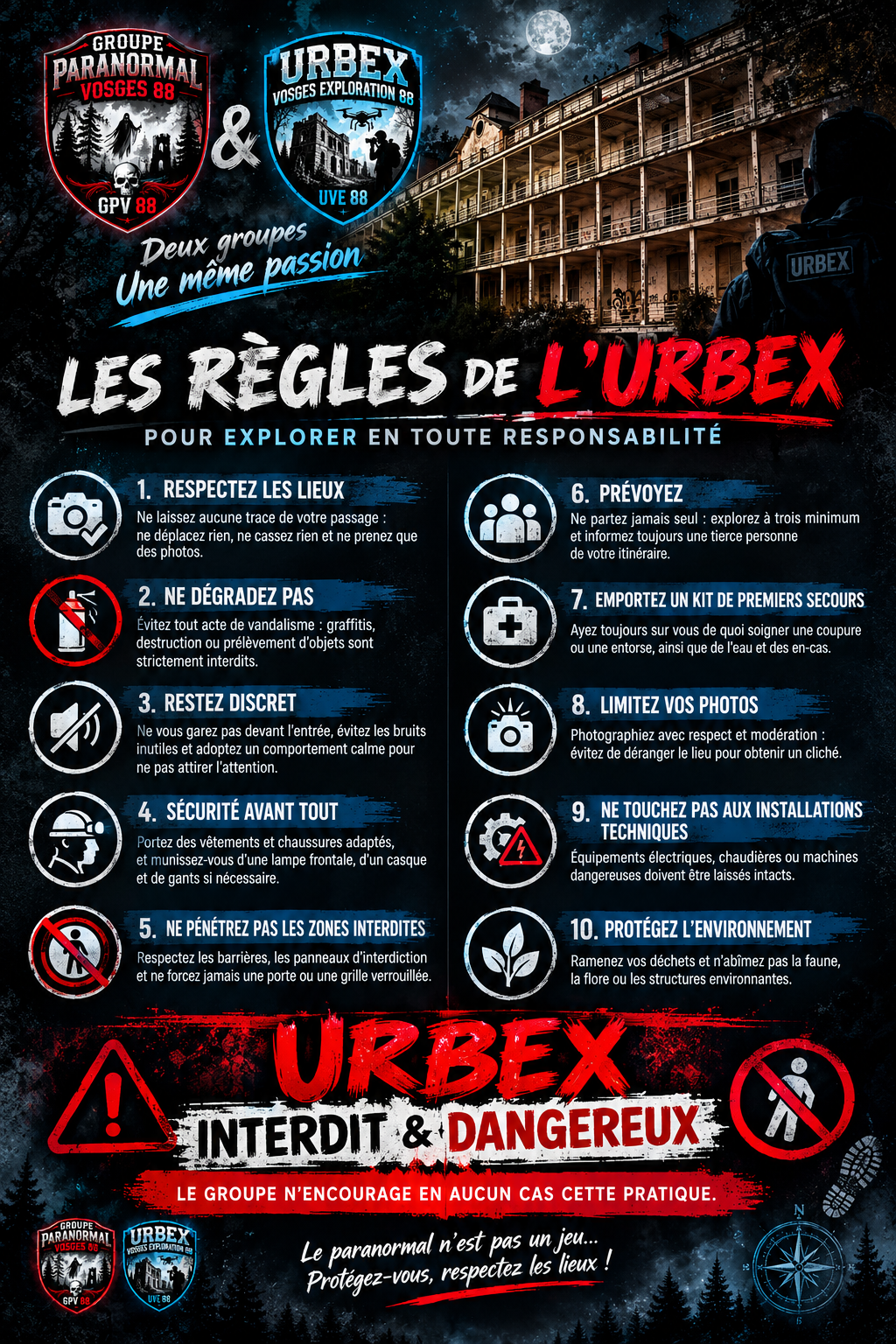 Les regles de l urbex responsable.